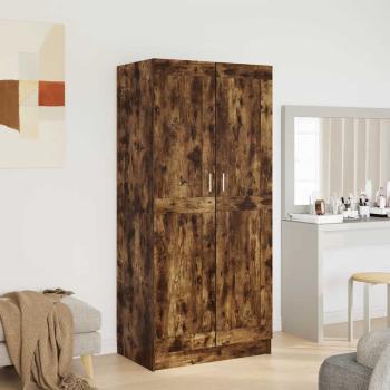 Kleiderschrank Räuchereiche 82,5x51,5x180 cm Holzwerkstoff