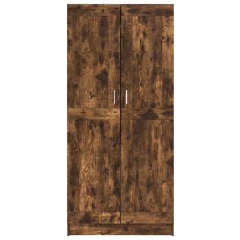 Kleiderschrank Räuchereiche 82,5x51,5x180 cm Holzwerkstoff