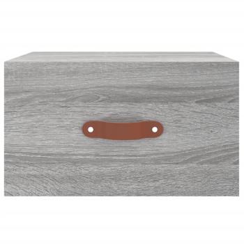 Wand-Nachttisch Grau Sonoma 35x35x20 cm
