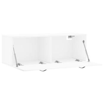 Wandschrank Weiß 100x36,5x35 cm Holzwerkstoff
