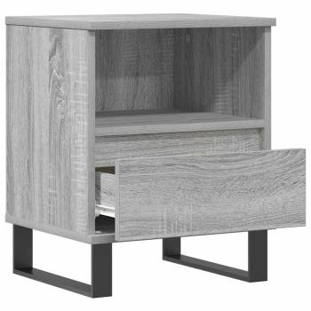 Nachttisch Grau Sonoma 40x35x50 cm Holzwerkstoff