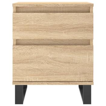 Nachttische 2 Stk. Sonoma-Eiche 40x35x50 cm Holzwerkstoff