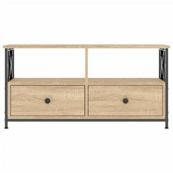 TV-Schrank Sonoma-Eiche 90x33x45 cm Holzwerkstoff & Eisen