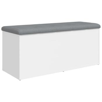 Aufbewahrungsbank Wei? 102 x 42 x 45 cm Holzwerkstoff