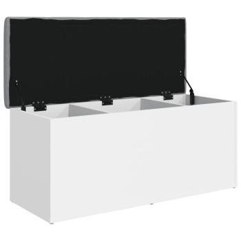 Aufbewahrungsbank Wei? 102 x 42 x 45 cm Holzwerkstoff