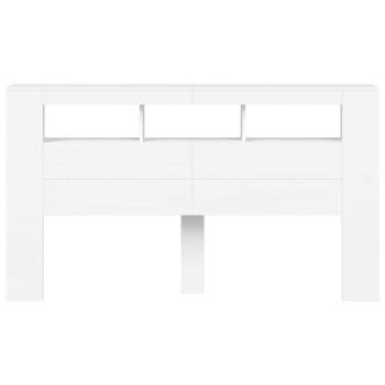 LED-Kopfteil Weiß 180x18,5x103,5 cm Holzwerkstoff