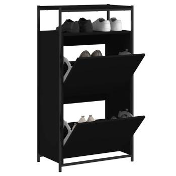 ARDEBO.de - Schuhschrank Schwarz