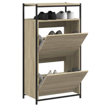 ARDEBO.de - Schuhschrank Sonoma-Eiche N/A