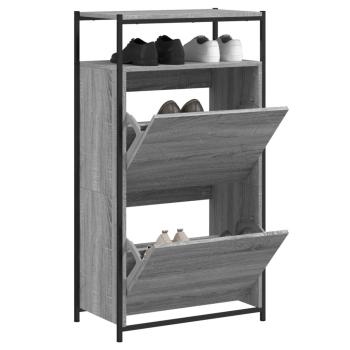 ARDEBO.de - Schuhschrank Sonoma-Grau