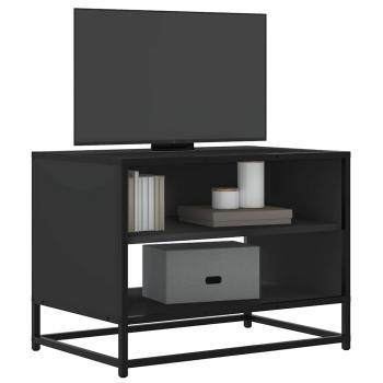 ARDEBO.de - TV-Schrank Schwarz 61x40x46 cm Holzwerkstoff und Metall