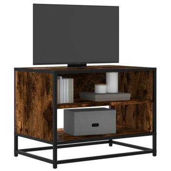 ARDEBO.de - TV-Schrank Räuchereiche 61x40x46 cm Holzwerkstoff und Metall