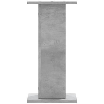 Lautsprecherständer 2 Stk. Betongrau 30x30x60 cm Holzwerkstoff