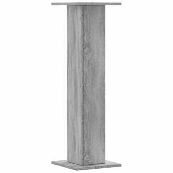 Lautsprecherständer 2 Stk. Grau Sonoma 30x30x95cm Holzwerkstoff