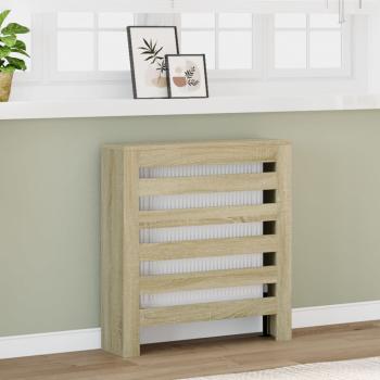 ARDEBO.de - Heizkörperverkleidung Sonoma-Eiche 78x20x82 cm Holzwerkstoff