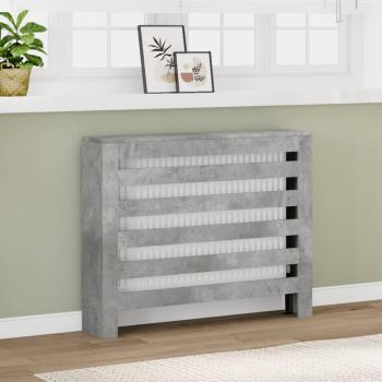 ARDEBO.de - Heizkörperabdeckung Betongrau 104 x 20 x 82 cm Holzwerkstoff