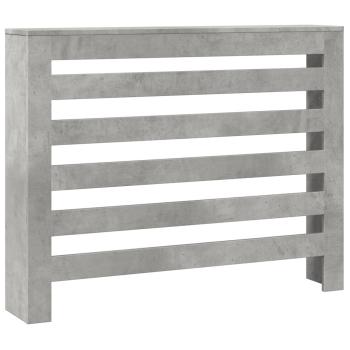 Heizkörperabdeckung Betongrau 104 x 20 x 82 cm Holzwerkstoff