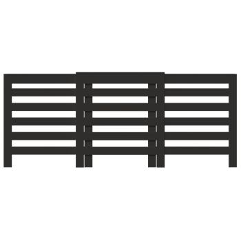 Heizkörperverkleidung Schwarz 205x21,5x83,5 cm Holzwerkstoff