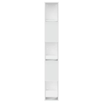 B?cherregal 5 B?den Wei? 80,5x23,5x162,5 cm Holzwerkstoff