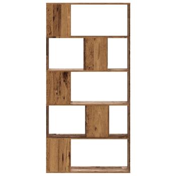 B?cherregal 5 B?den Altholz 80,5x23,5x162,5 cm Holzwerkstoff
