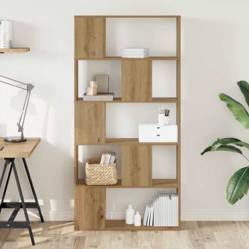 ARDEBO.de - Bücherregal 5 Böden Artisan-Eiche 80,5x23,5x162,5 Holzwerkstoff