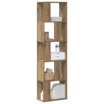 Bücherregal 5 Böden Artisan-Eiche 45x23,5x162,5 Holzwerkstoff