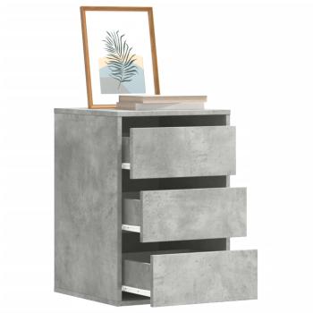 ARDEBO.de - Kommode Betongrau 40x41x58 cm Holzwerkstoff