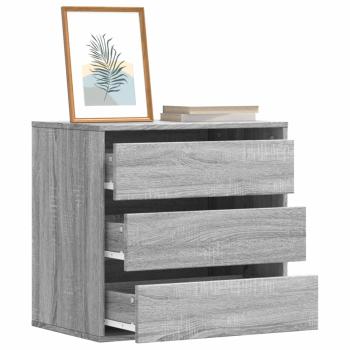 ARDEBO.de - Kommode Grau Sonoma 60x41x58 cm Holzwerkstoff