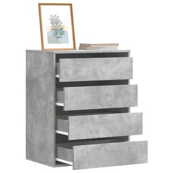 ARDEBO.de - Kommode Betongrau 60x41x76 cm Holzwerkstoff
