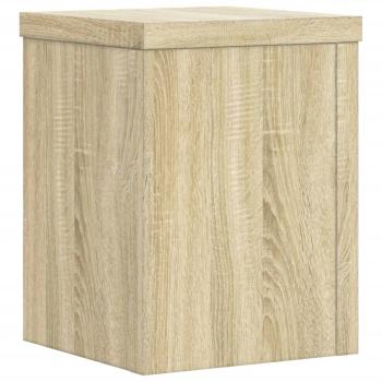 Pflanzenständer 2 Stk. Sonoma-Eiche 15x15x20 cm Holzwerkstoff