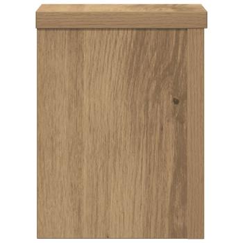 Pflanzenständer 2 Stk. Eiche 15 x 15 x 20 cm Holzwerkstoff