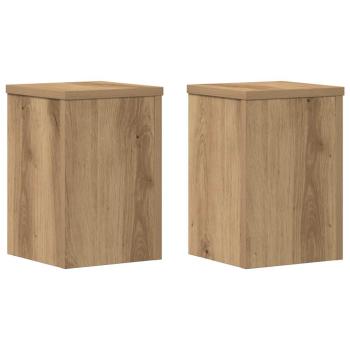 Pflanzenständer 2 Stk. Artisan-Eiche 20x20x30 cm Holzwerkstoff