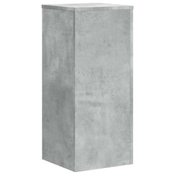 Pflanzenständer 2 Stk. Betongrau 30x30x70 cm Holzwerkstoff