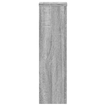 Pflanzenständer 2 Stk. Grau Sonoma 17x17x60 cm Holzwerkstoff