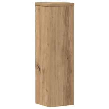 Pflanzenständer 2 Stk. Artisan-Eiche 17x17x60 cm Holzwerkstoff