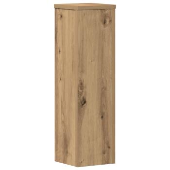 Pflanzenständer 2 Stk. Artisan-Eiche 17x17x60 cm Holzwerkstoff