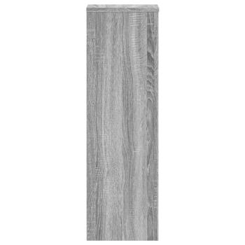 Pflanzenständer 2 Stk. Grau Sonoma 25x25x80 cm Holzwerkstoff