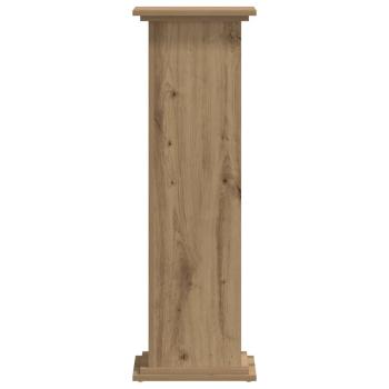 Pflanzenständer Artisan-Eiche 33x33x100 cm Holzwerkstoff