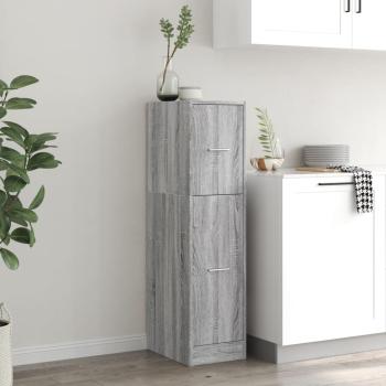 Apothekerschrank Grau Sonoma 30x41x118 cm Holzwerkstoff