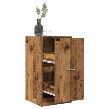 ARDEBO.de - Apothekerschrank Altholz-Optik 40x41x77,5 cm Holzwerkstoff