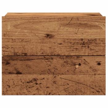 Wand-Nachttisch Altholz-Optik 40x32x30 cm