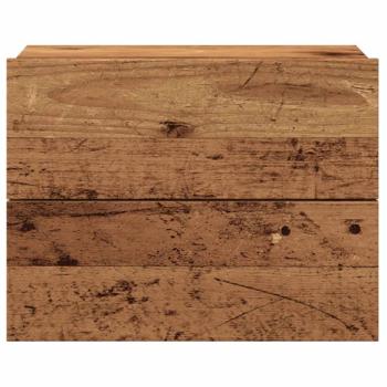 Wand-Nachttische 2 Stk. Altholz-Optik 40x32x30 cm