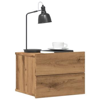 ARDEBO.de - Wand-Nachttische 2 Stk. Artisan-Eiche 40x32x30 cm