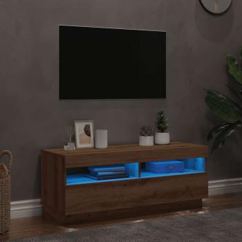 TV-Schrank mit LED-Leuchten Artisan-Eiche 100x35x40 cm