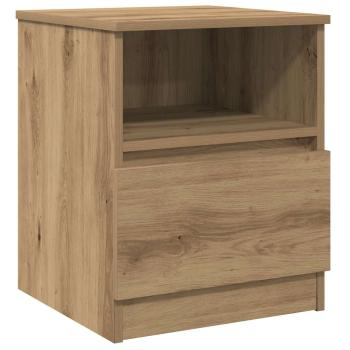 Nachttische 2 Stk. Artisan-Eiche 40x40x50 cm Holzwerkstoff