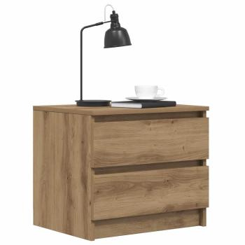 Nachttische 2 Stk. Artisan-Eiche 50x40x43,5 cm Holzwerkstoff