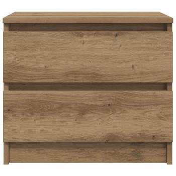 Nachttische 2 Stk. Artisan-Eiche 50x40x43,5 cm Holzwerkstoff