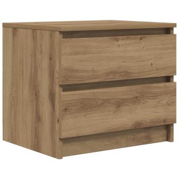 Nachttische 2 Stk. Artisan-Eiche 50x40x43,5 cm Holzwerkstoff