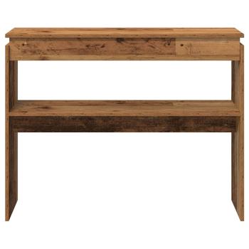 Konsolentisch Altholz-Optik 102x30x80 cm Holzwerkstoff