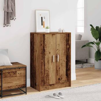 ARDEBO.de - Schuhschrank Altholz-Optik 60x35x92 cm Holzwerkstoff