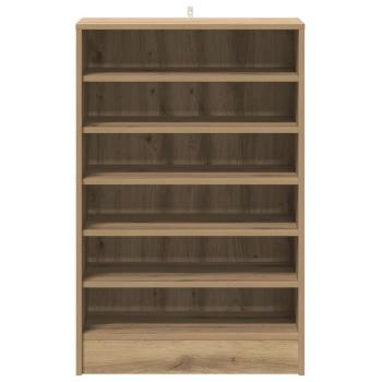 Schuhschrank 60 x 35 x 92 cm Artisan-Eiche 6 Fächer für Schuhe